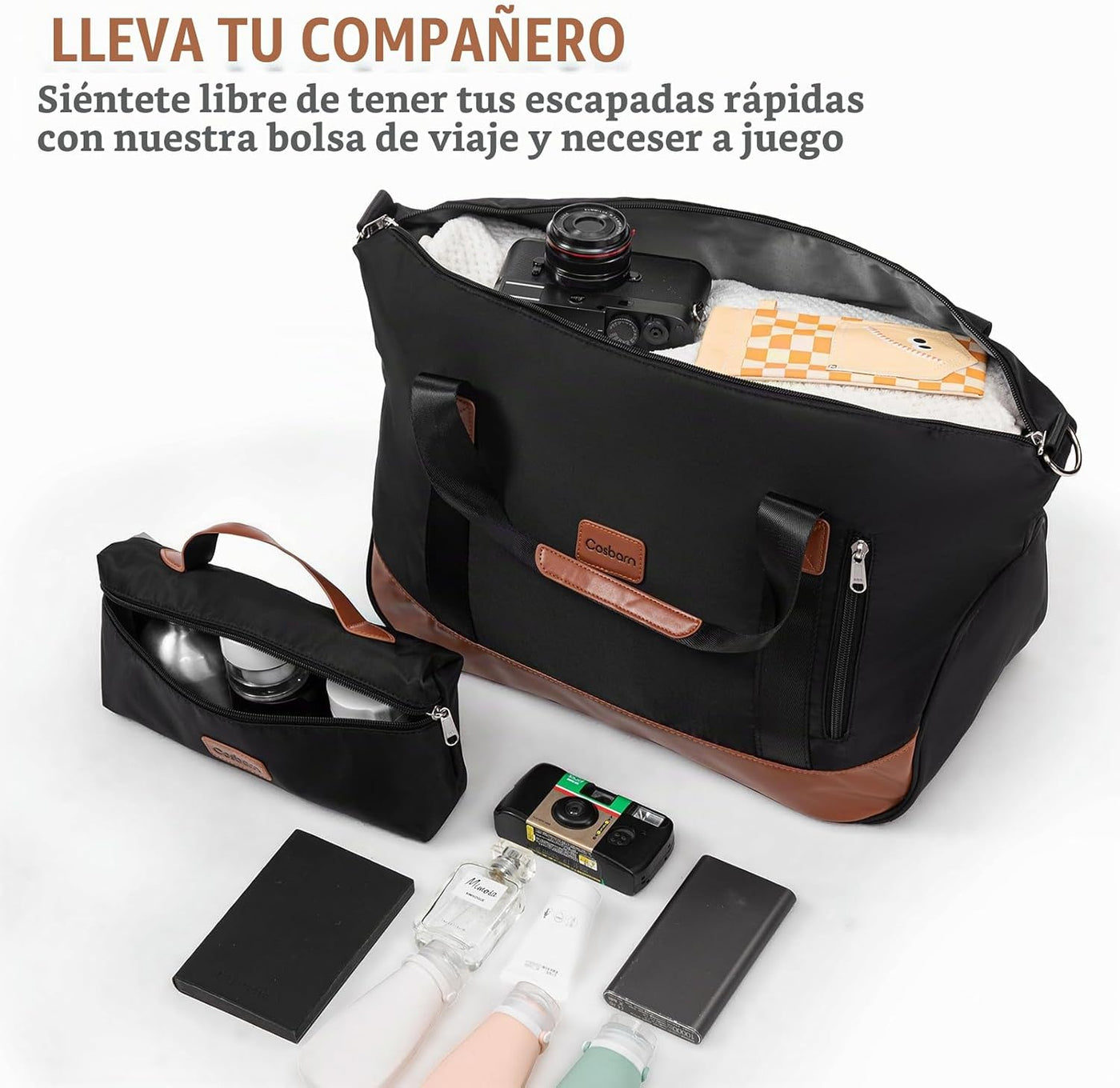 Cosbarn - Juego de maletas de 5 piezas con cerradura TSA y ruedas g...
