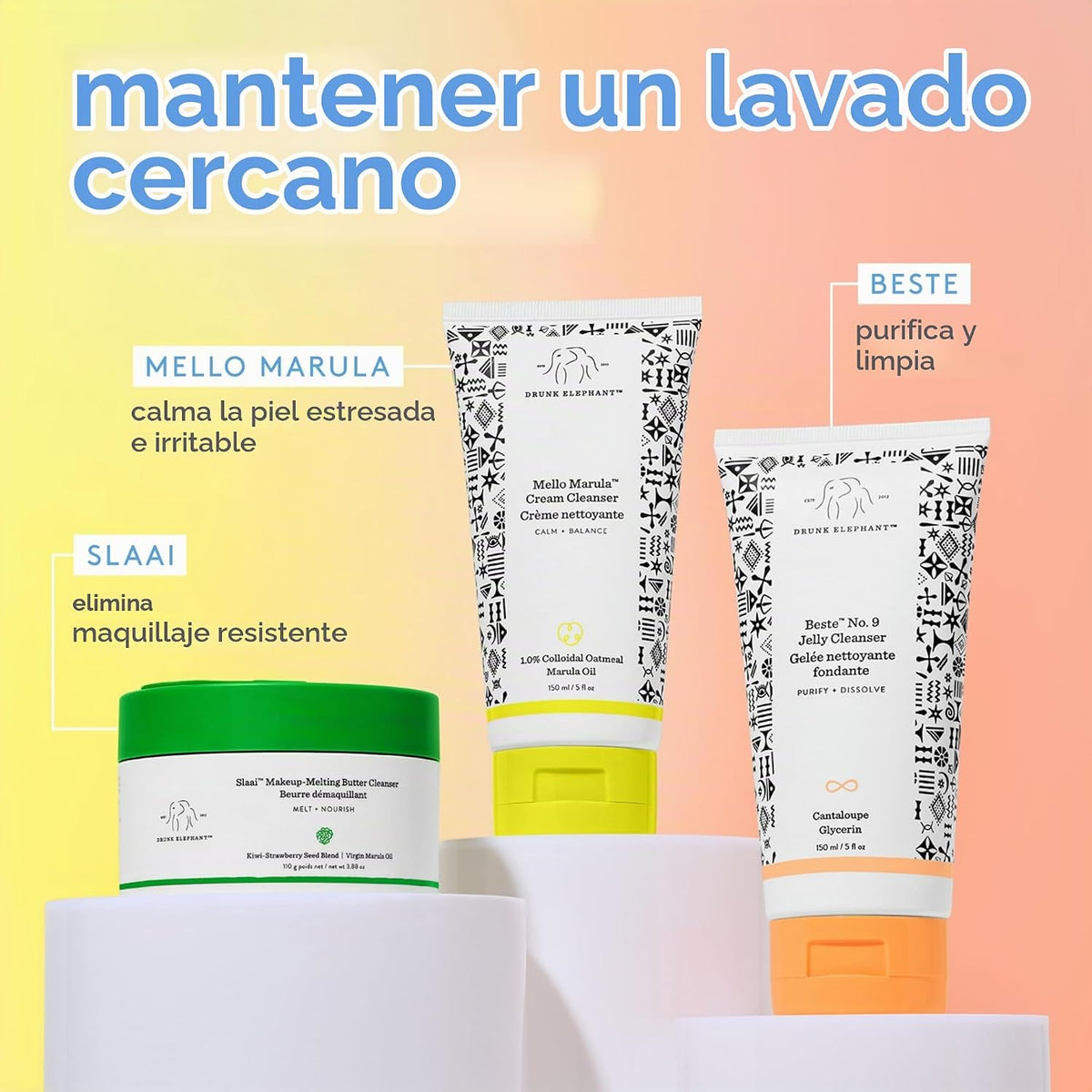 Drunk Elephant Beste No. 9 Jelly Cleanser - Gel limpiador facial de...