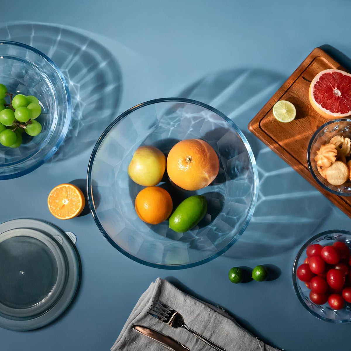 Juegos de cuencos de mezcla Freshmage con tapas herméticas, 5 paque...