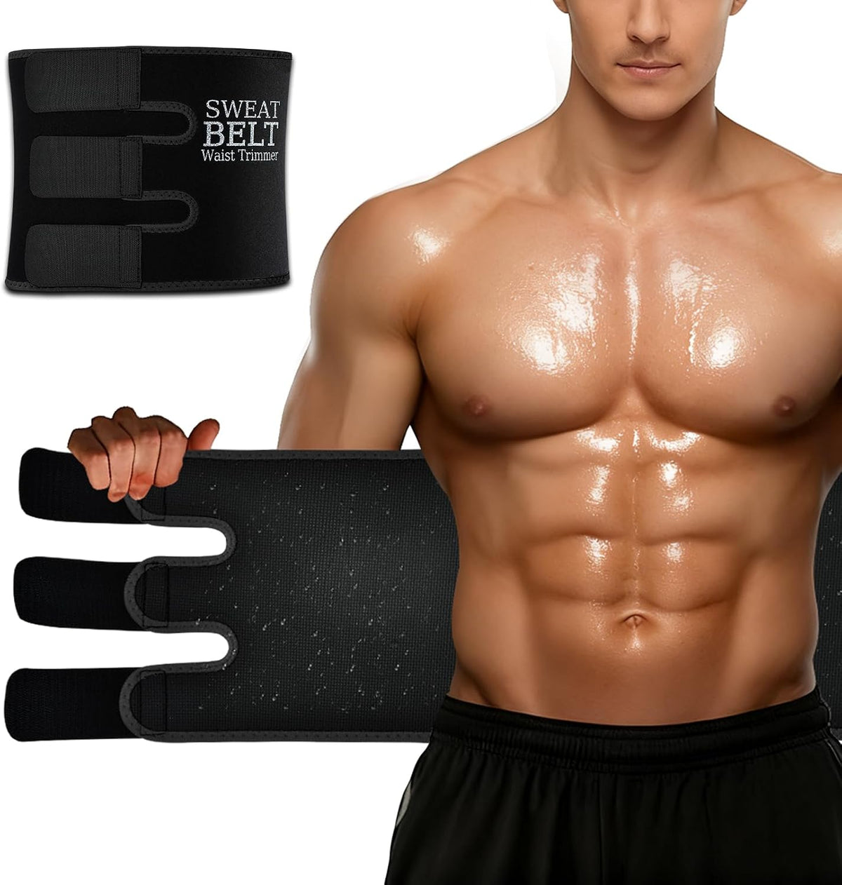 NEWCOO Banda de Sudor para Entrenamiento de Cintura para Mujeres y...