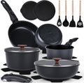 Juego de utensilios de cocina antiadherentes de cerámica de 20 piez...