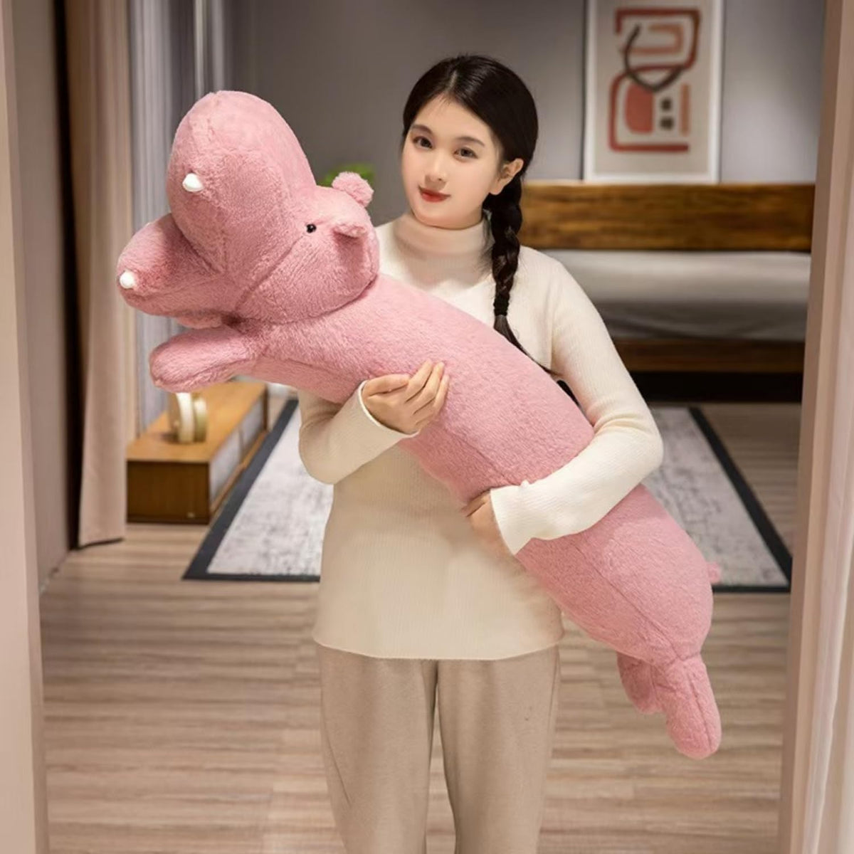 Ryttir Hipopótamo de peluche grande de 40 pulgadas con un 15% más r...