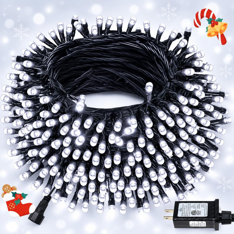 Guirnalda de luces navideñas conectables de 99 pies y 300 LED para...