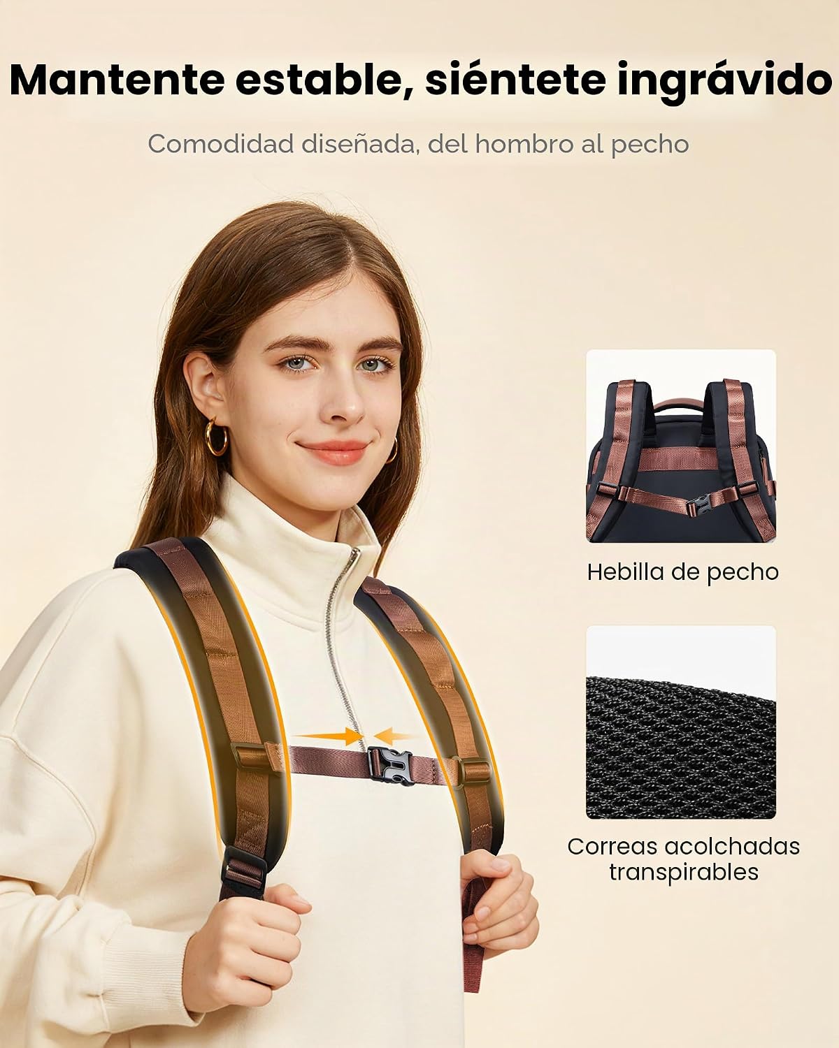 LOVEVOOK Mochila de viaje de 40L para hombres y mujeres, equipaje d...