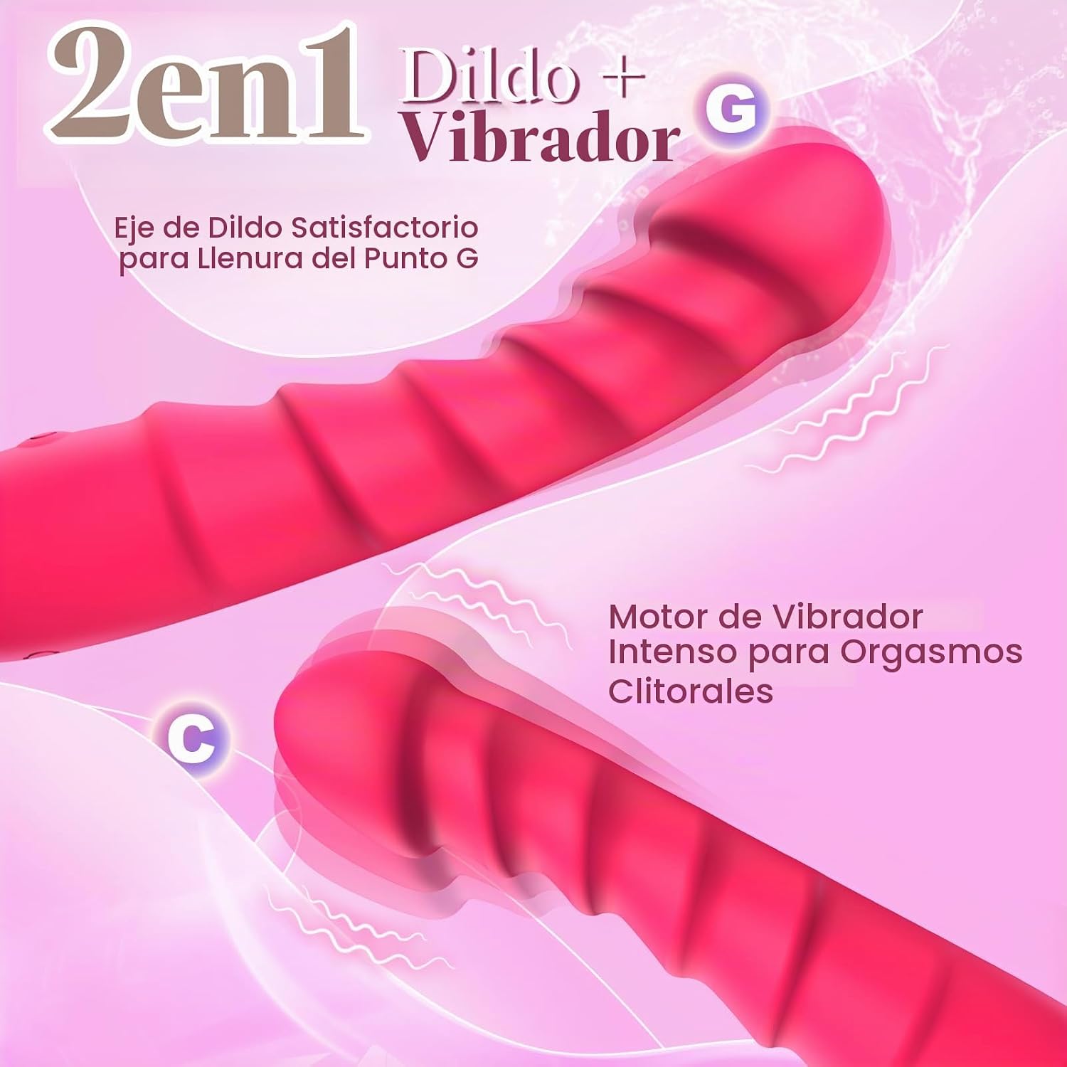 Gakuaat Consolador Vibrador de Punto G para Mujeres, Vibrador de Cl...