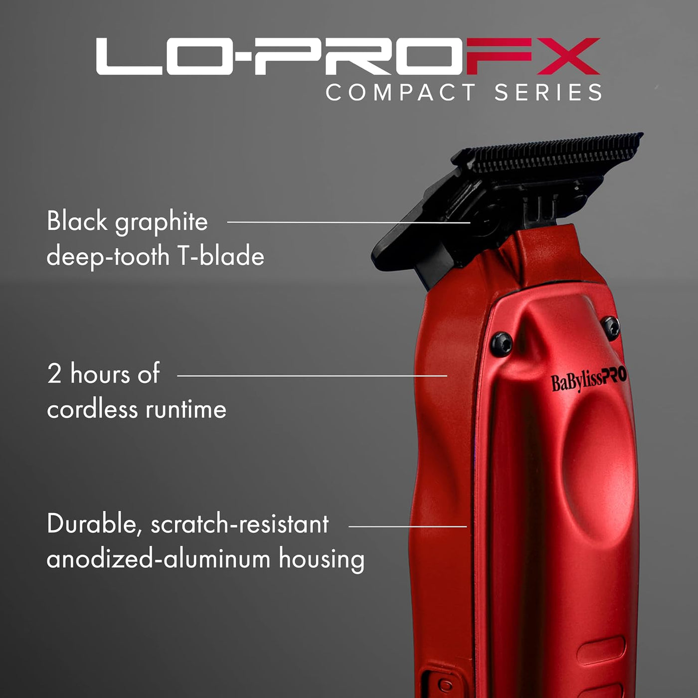 BaBylissPRO Recortadoras compactas LO-PROFX de alto rendimiento par...