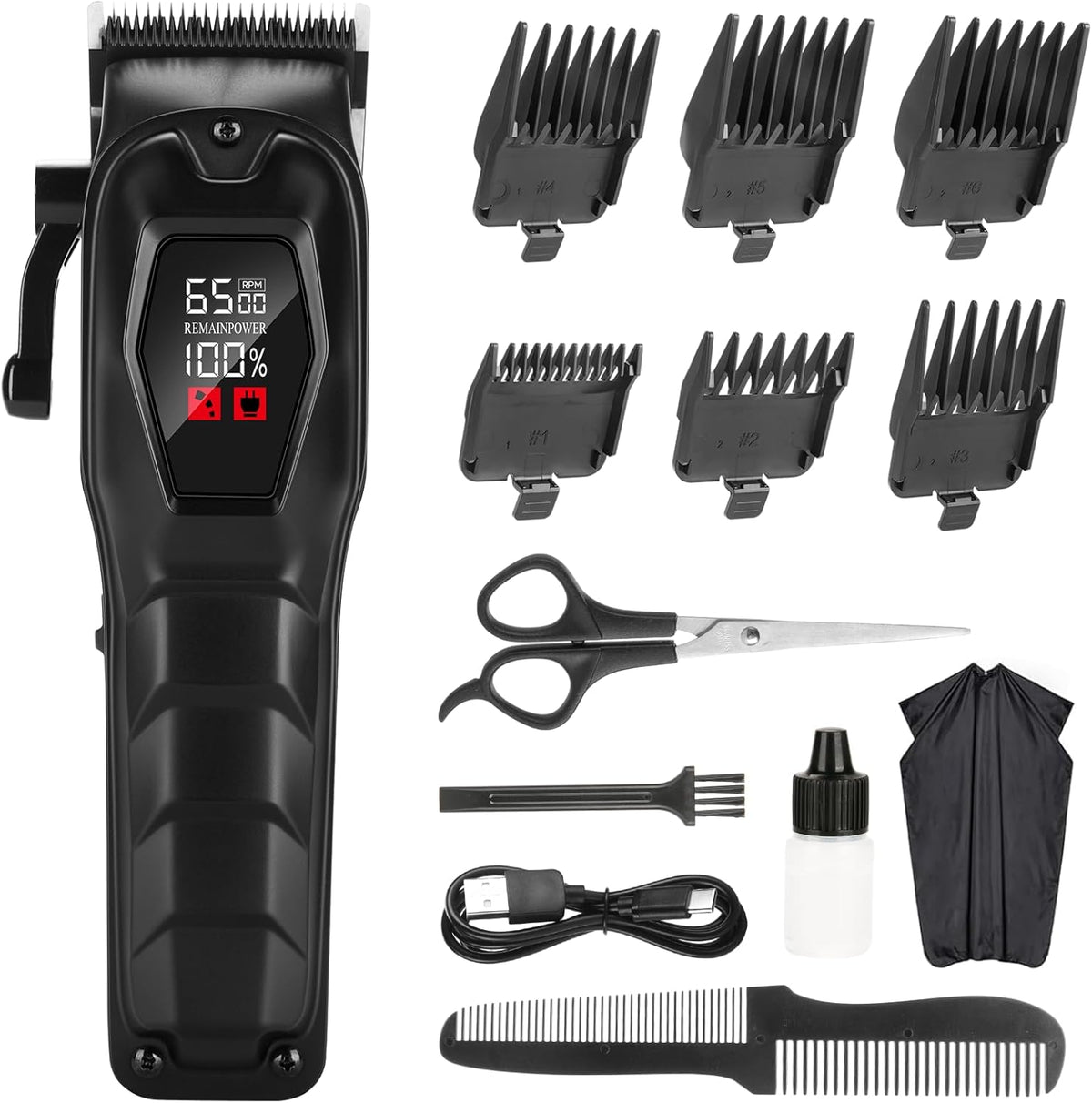Cortapelos para hombres, recortadora de pelo profesional, inalámbri...