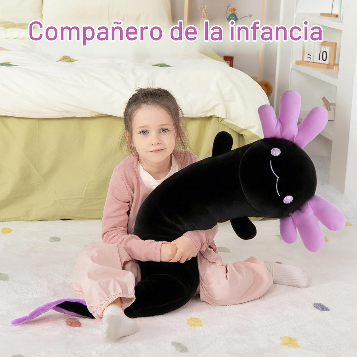 MaoGoLan - Almohada gigante de felpa de ajolote, 48 pulgadas, color...