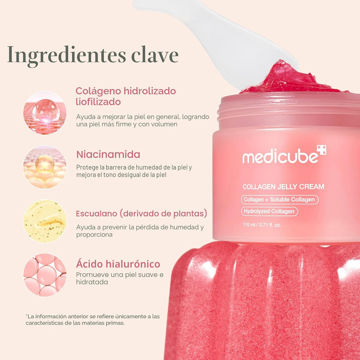 medicube Crema de gelatina de colágeno, crema hidratante para piel...
