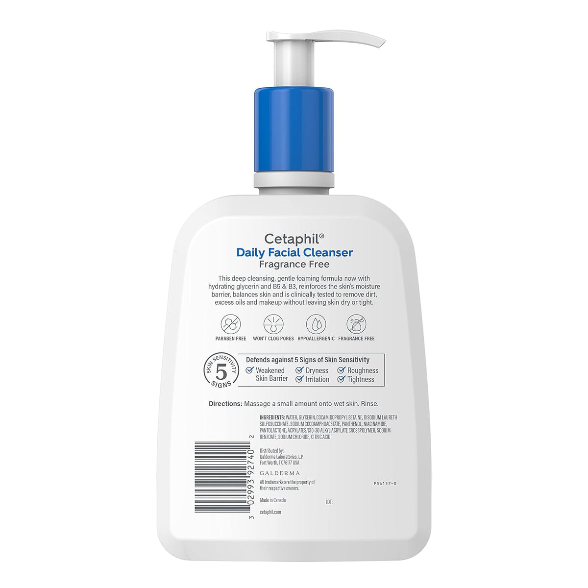 Cetaphil Limpiador facial diario, piel grasa y mixta, 16 onzas | Si...