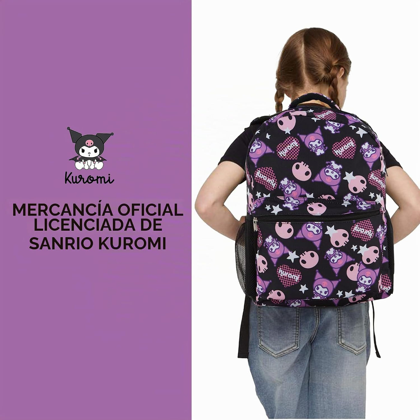 Mochila escolar completa Hello Kitty - My Melody, Kuromi, Keroppi,...