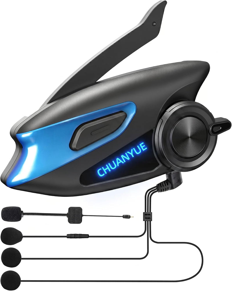 CHUANYUE Auriculares Bluetooth para motocicleta, altavoces HD de 1....