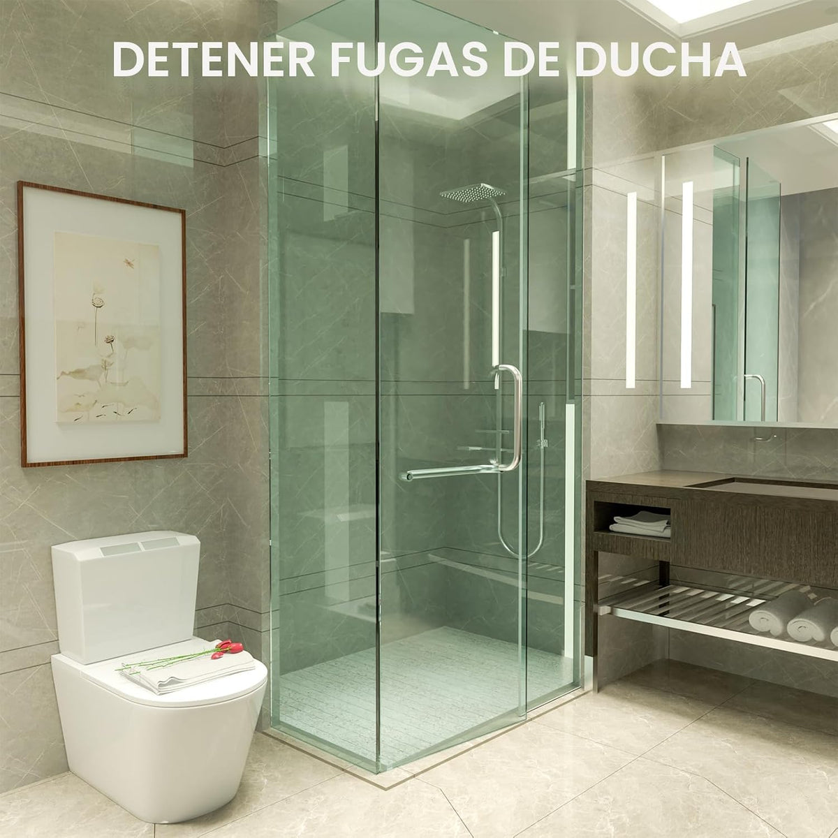 Yecaye Paquete de 3 sellos inferiores de puerta de ducha sin marco...