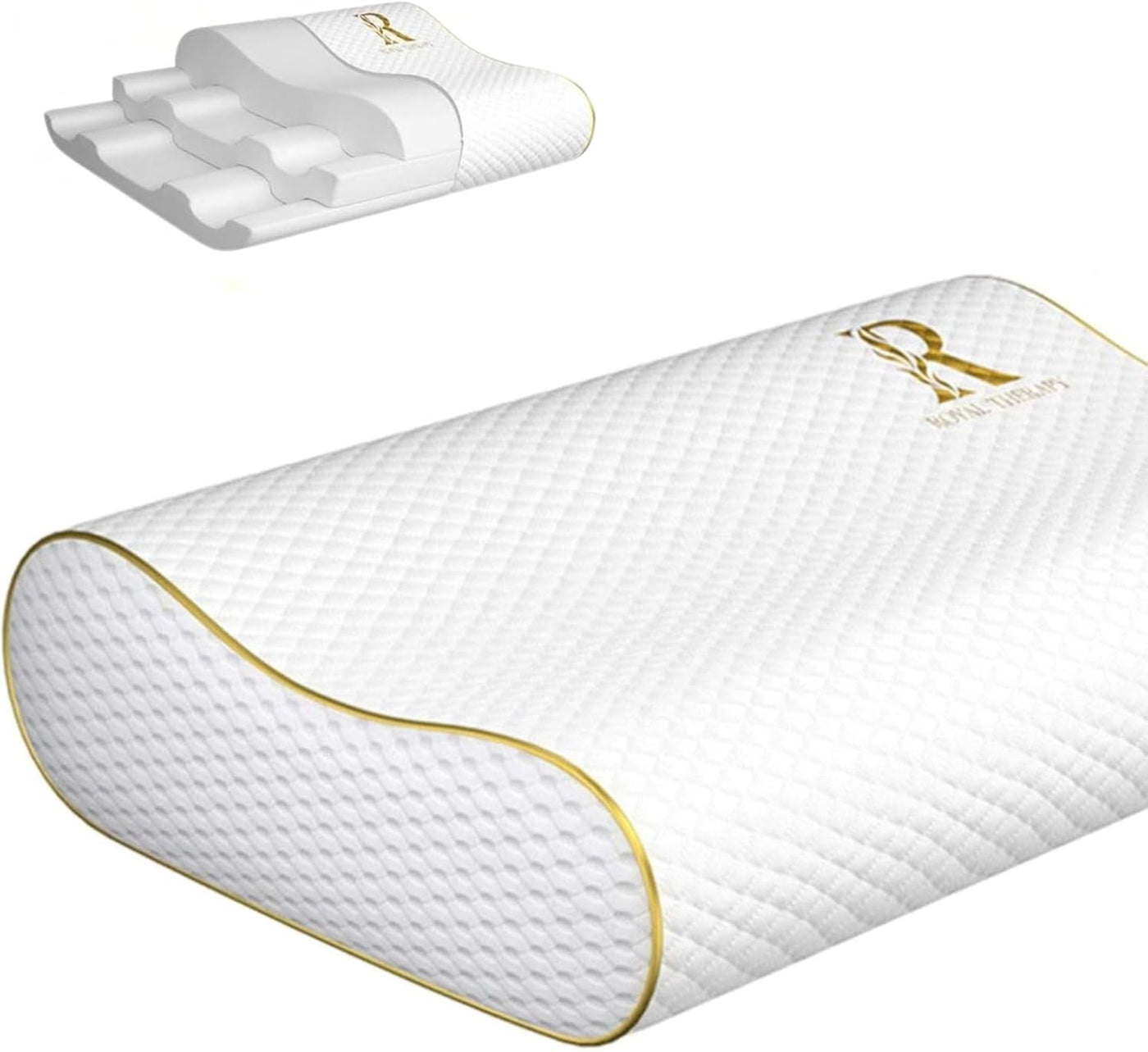 Almohada de espuma viscoelástica Royal Therapy Queen, Pharmonis USA...