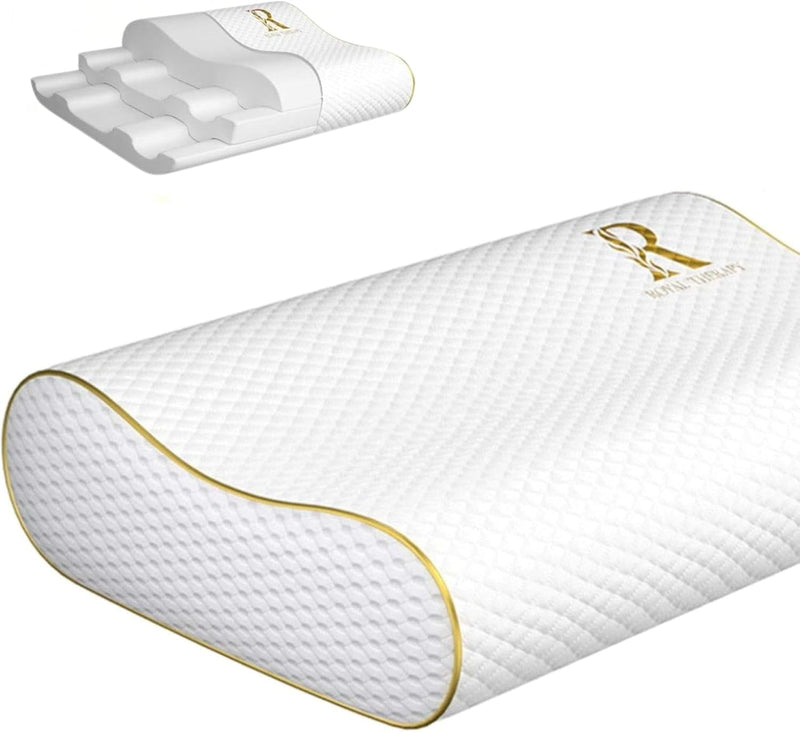 Almohada de espuma viscoelástica Royal Therapy Queen, Pharmonis USA...