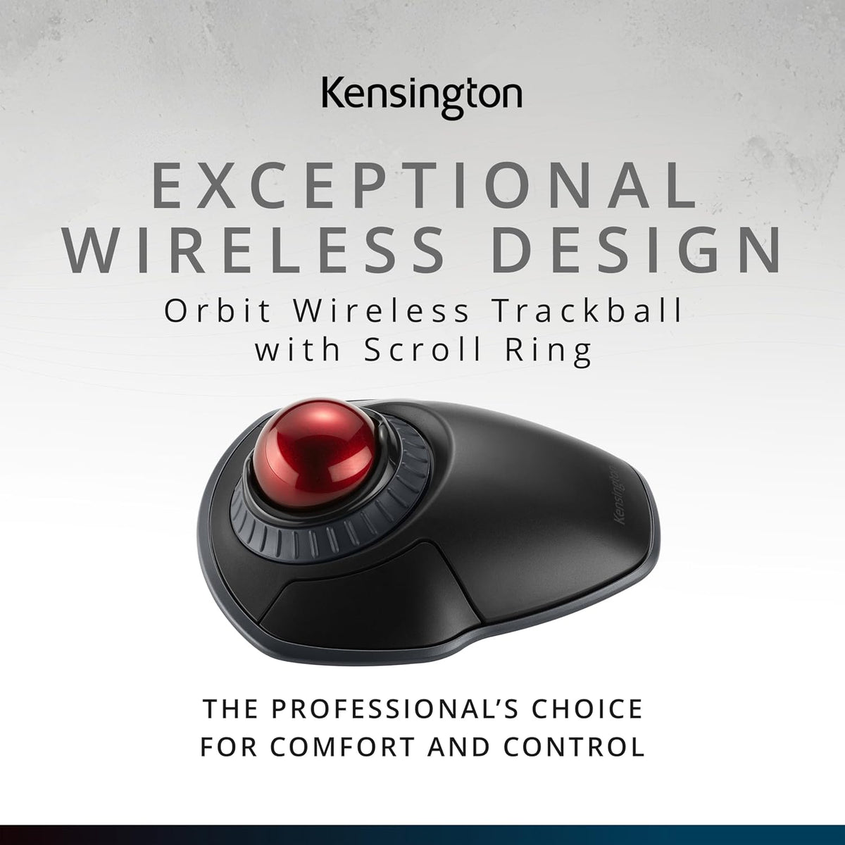 Kensington Orbit Trackball inalámbrico con anillo de desplazamiento...