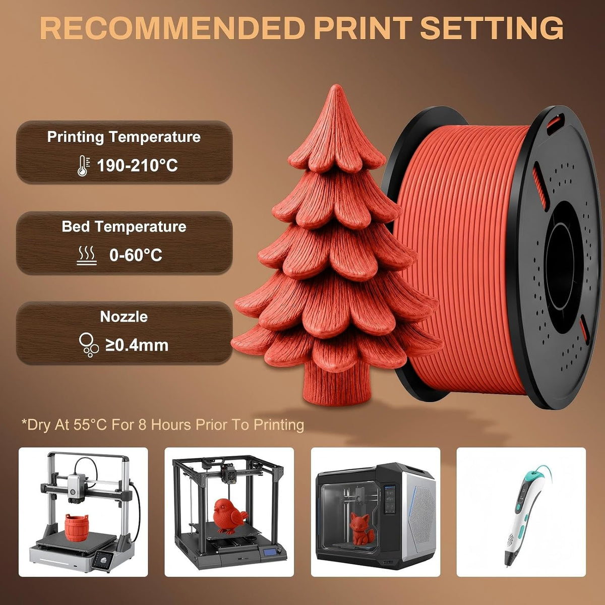 Colourbing - Filamento de impresión 3D PLA-SINGLE38