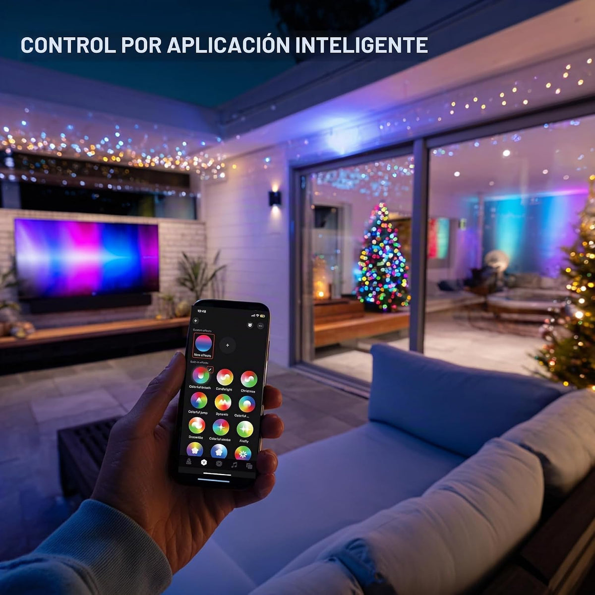 TW SHINE - Luces de Navidad inteligentes que cambian de color para...
