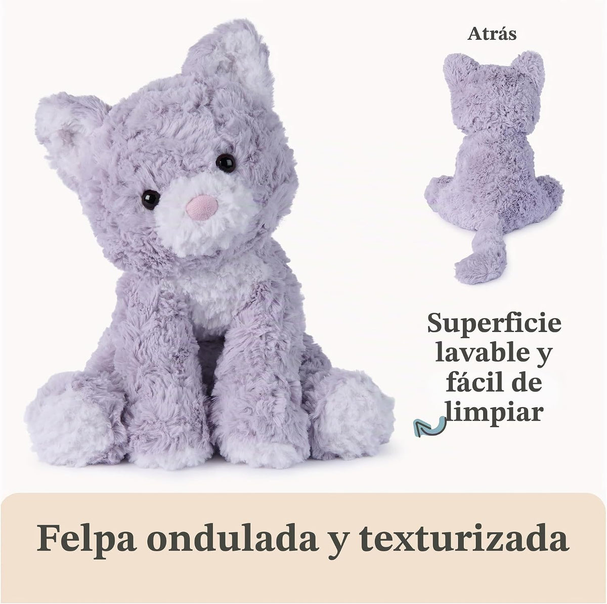 GUND Cozys Collection - Juguete de peluche de gatito de 10 pulgadas...