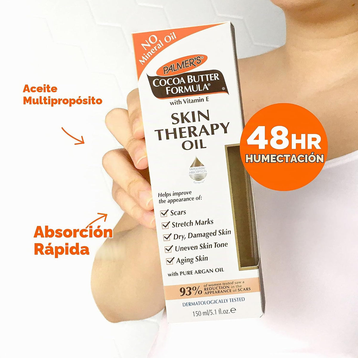Palmer's Fórmula de manteca de cacao para terapia cutánea, acei...