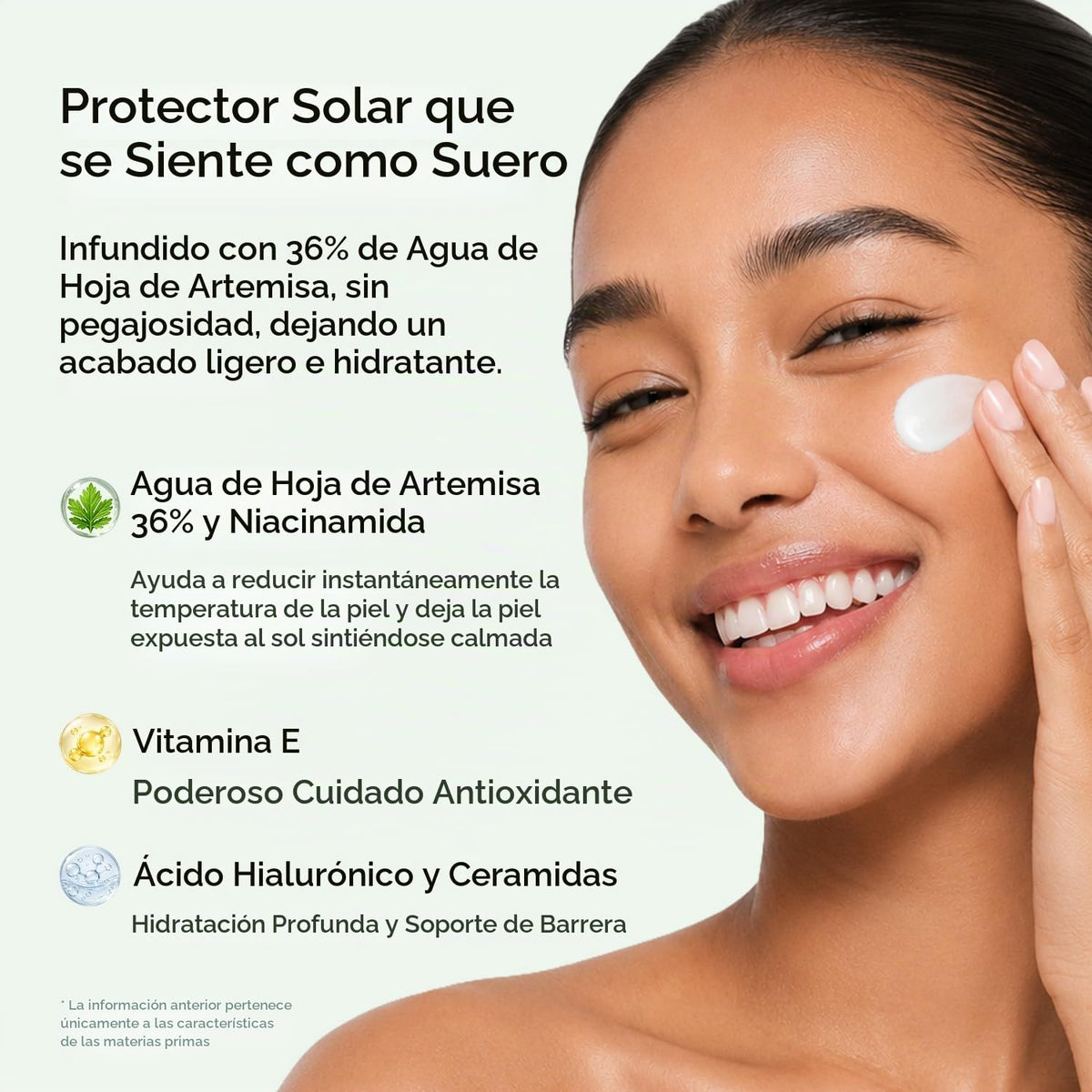 APRILSKIN Artemisa - Protector solar calmante SPF50 Serum solar lig...