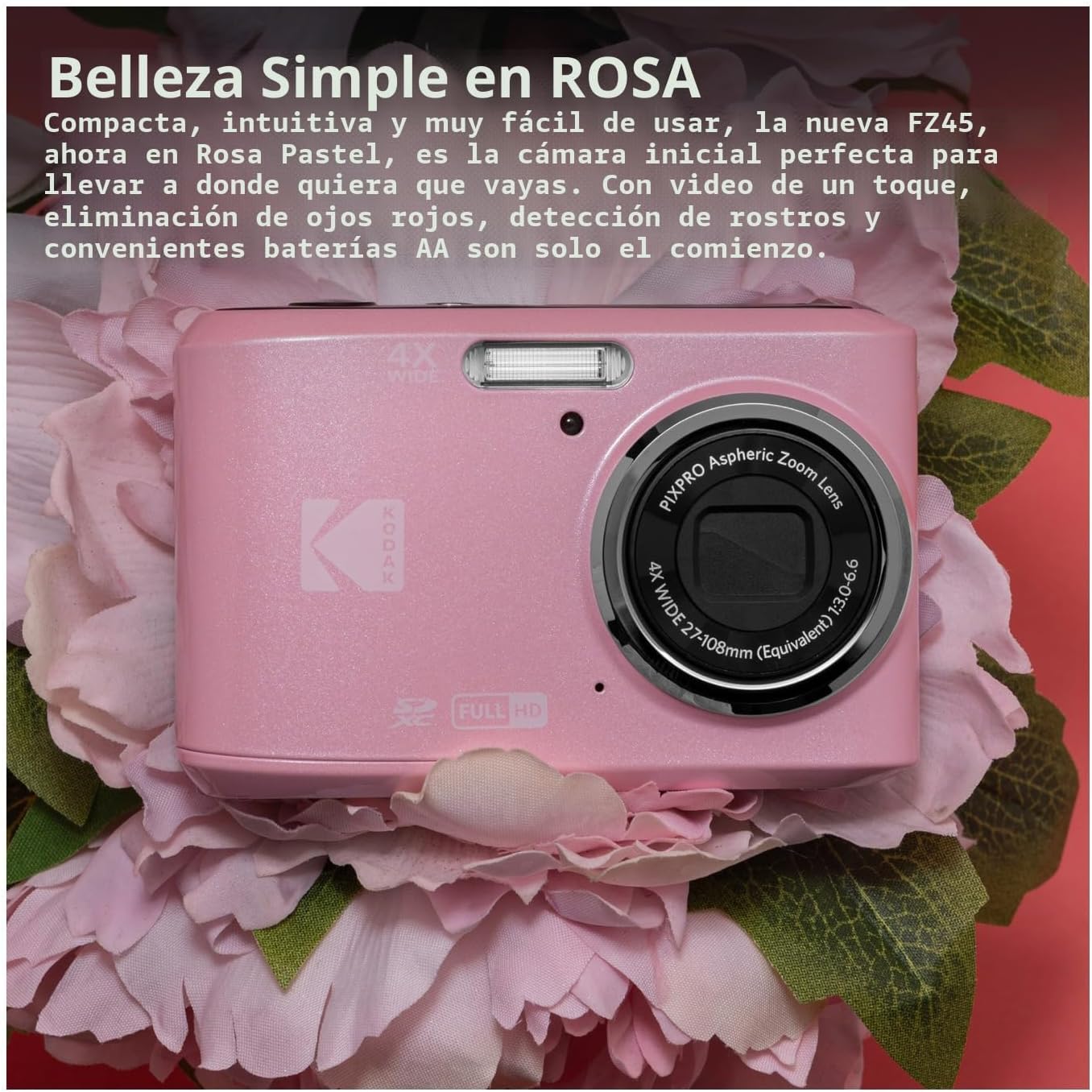 Kodak PIXPRO FZ45 Friendly Zoom 16MP 1080p Cámara digital Full HD (...