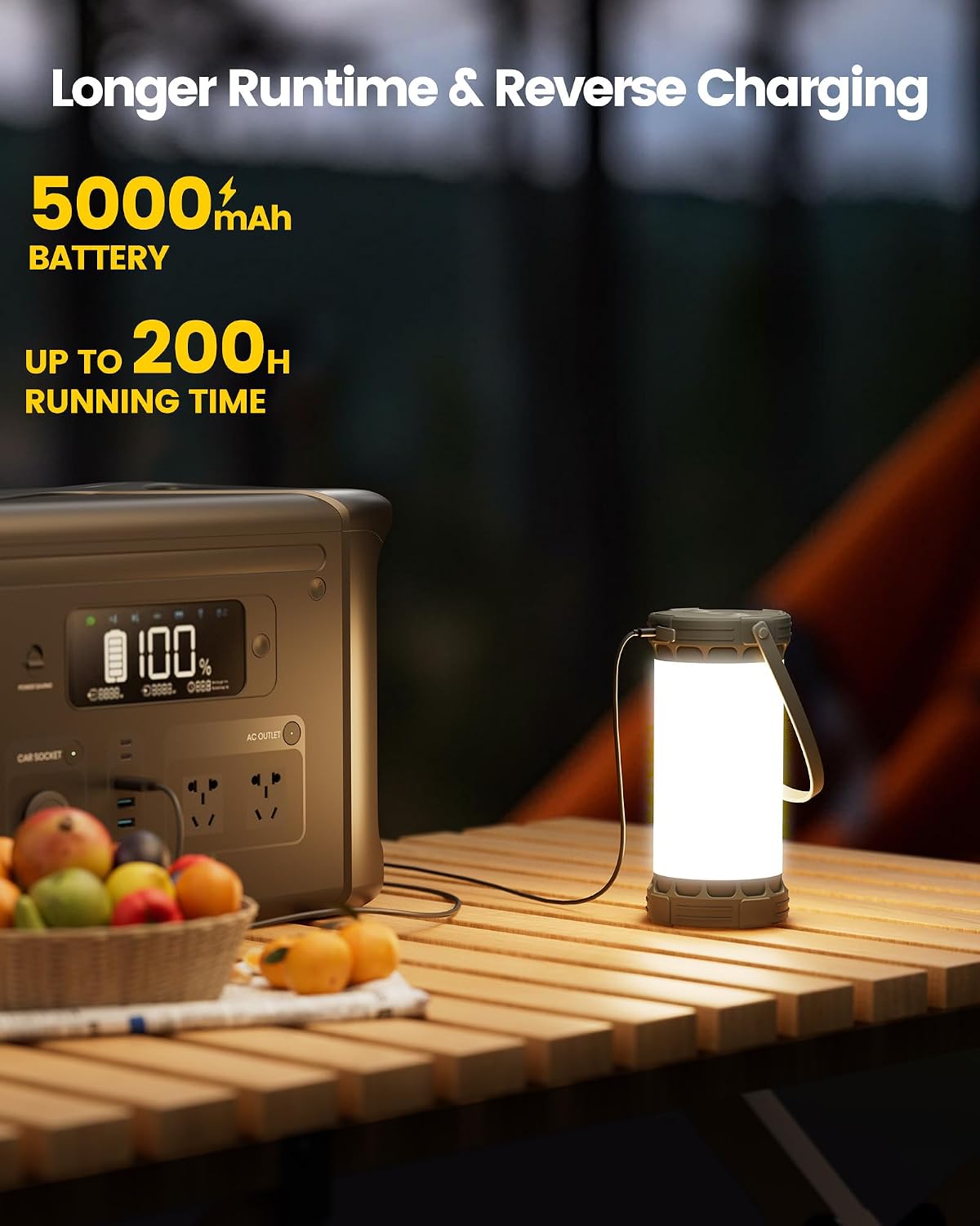 Glocusent Paquete de luces con clip de 5 W, 135 LED, linterna de ca...