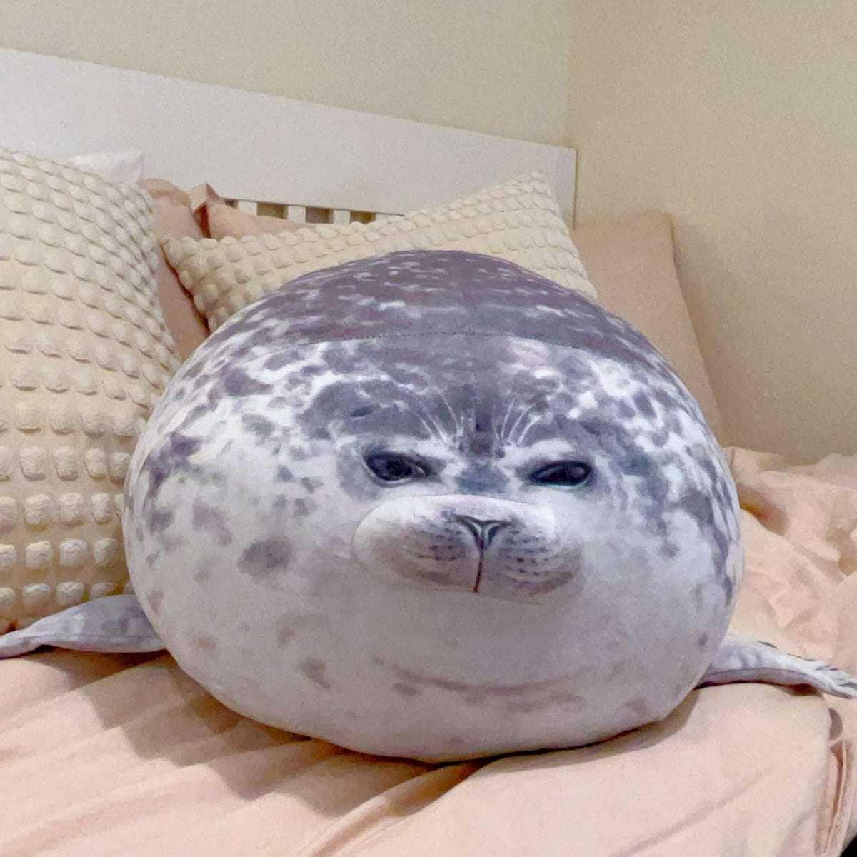 LUXSIT - Almohada de foca gordita de 23.8 pulgadas, almohada grande...
