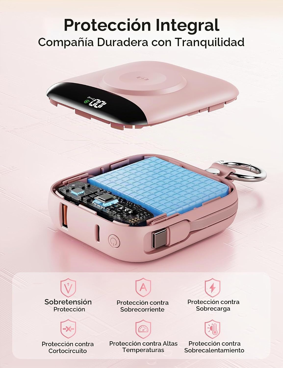 BLJIB Cargador portátil 10000mAh 22.5W Banco de energía incorporado...