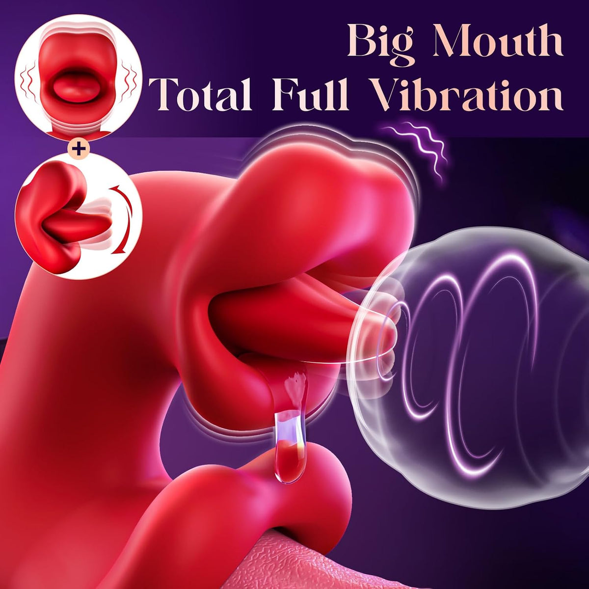 Toendi - Juguete vibrador para lengua, punto G y estimulador del cl...