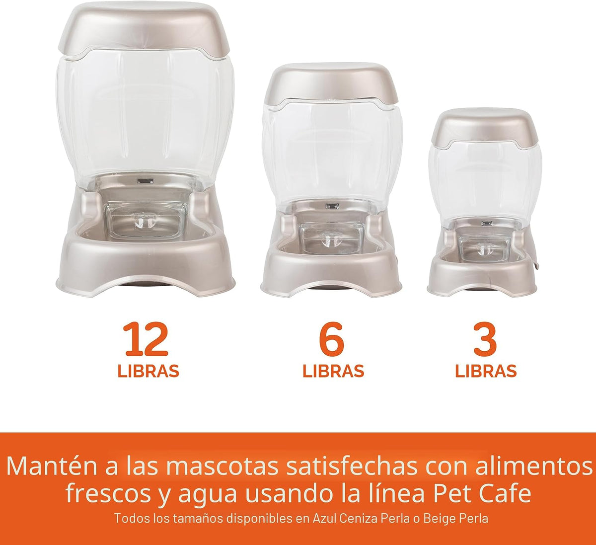 Alimentador de mascota Petmate, 3 libras | Disponible en 3 tamaños,...