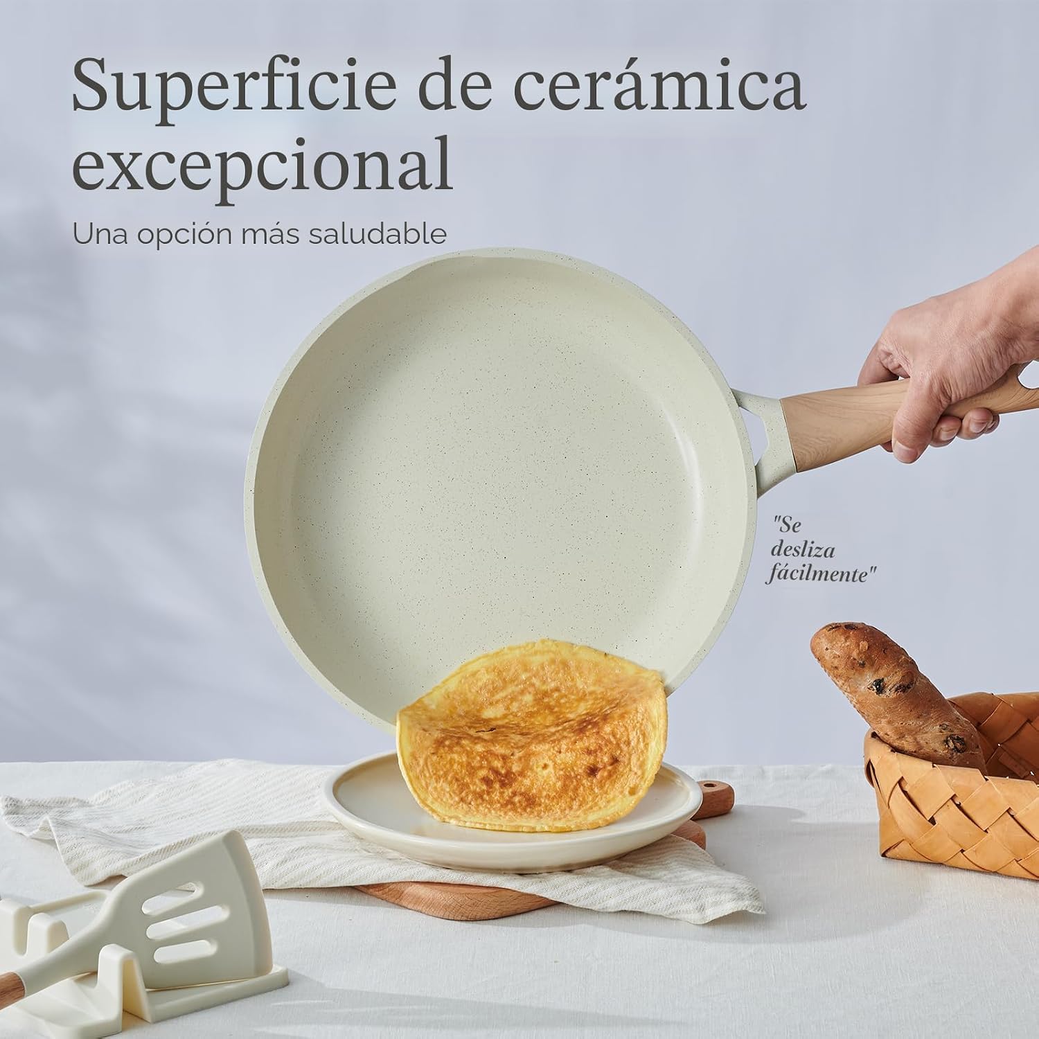 Juego de ollas y sartenes antiadherentes, no tóxicos, 22 piezas de...