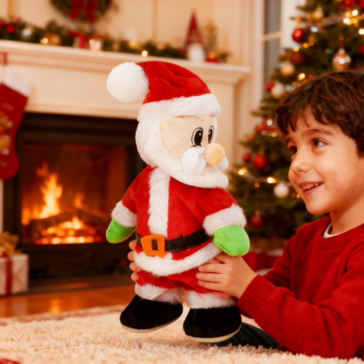 Holiberty Twerking Santa Divertida Decoración de Navidad Suave Pelu...