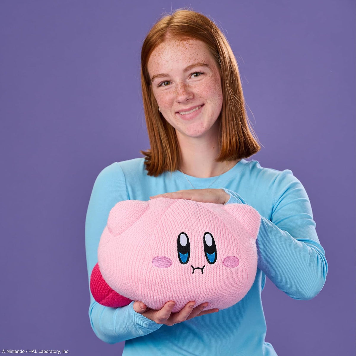 TOMY Nuiguru Knit Kirby Hovering Kirby Kirby - Peluche coleccionabl...