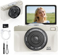Cámara digital 4K para fotografía, 2026, cámara WiFi de enfoque aut...