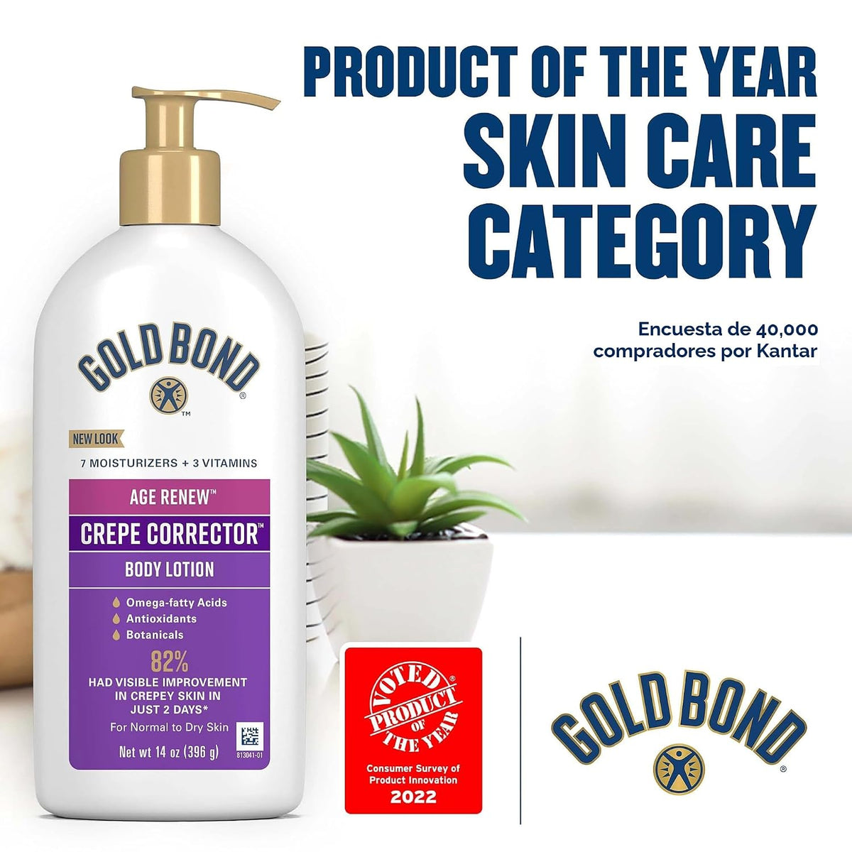 Gold Bond, Age Renew - Corrector de crepé, 14 onzas | Producto del...