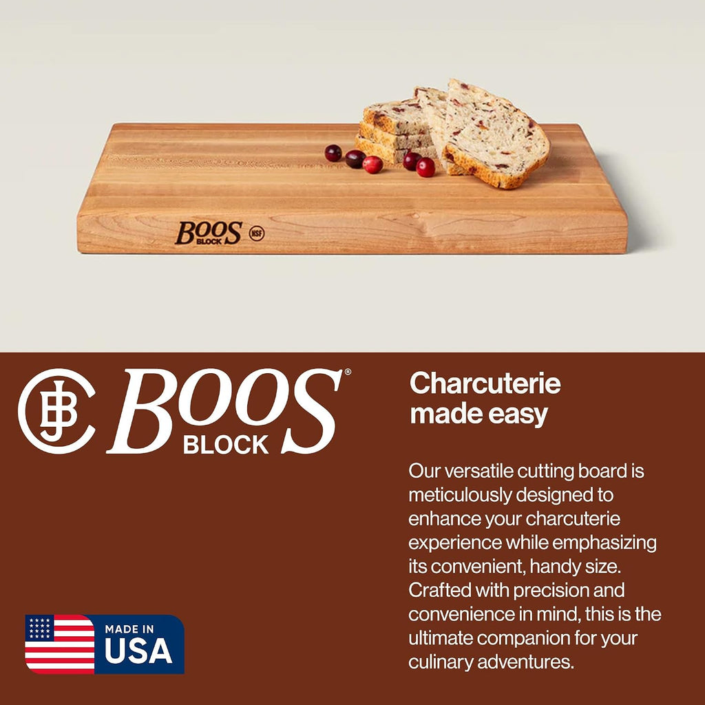 John Boos R-Board Series Tabla de cortar rectangular de madera de a...