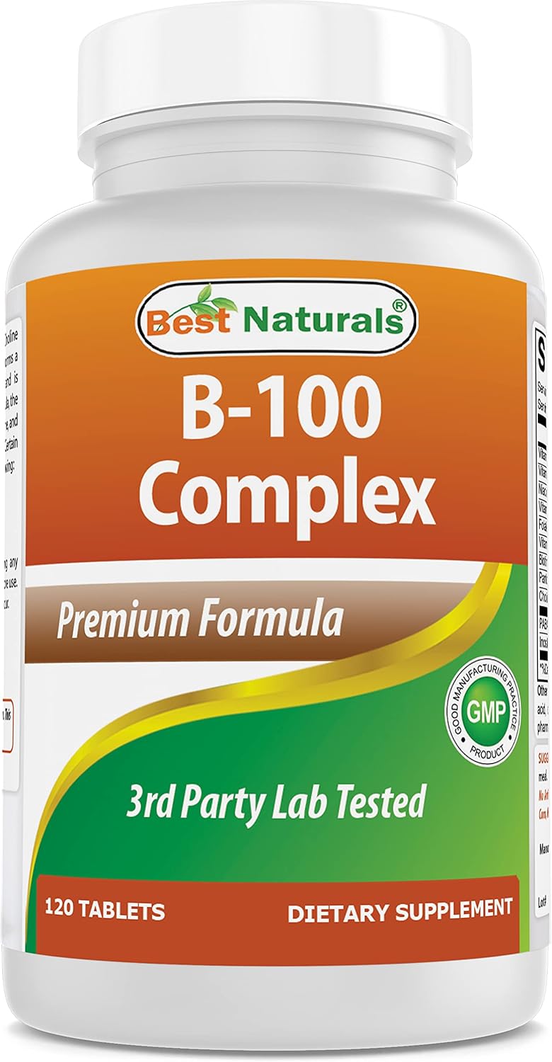 Best Naturals Complejo B-100 para adultos, 120 Comprimidos