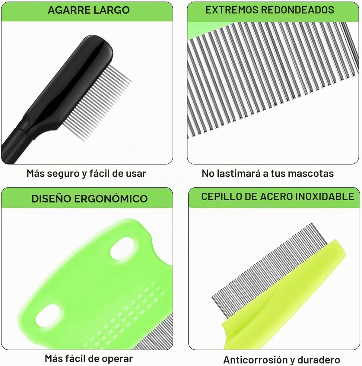 5 Piezas Peines para Ojos de Perro Removedores de Manchas de Lágrim...