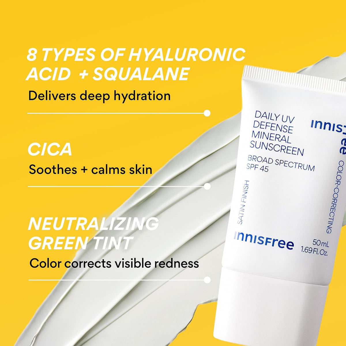Innisfree Daily Mineral UV Defense SPF 45 | Protector solar coreano...