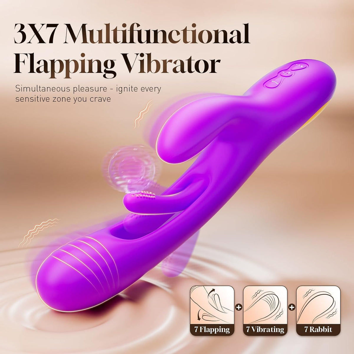 Vibrador consolador conejo - LOVENOTE masajeador de punto G para mu...