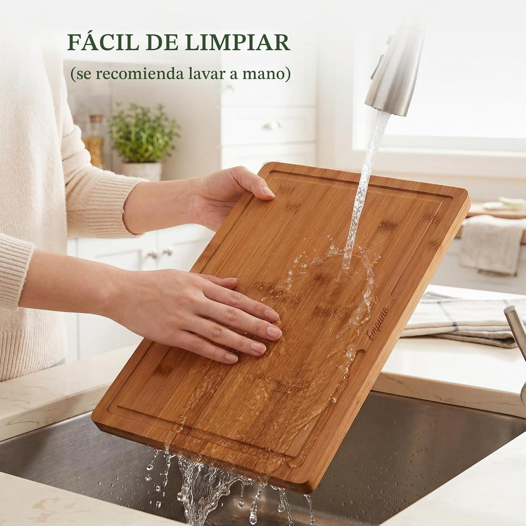 Juego de tablas de cortar de bambú Empune, tablas de cortar de made...