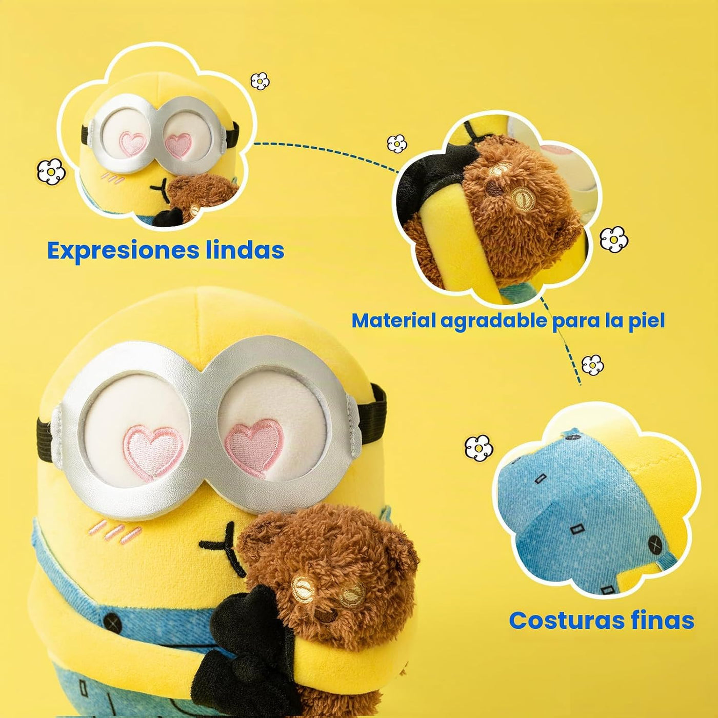 MINISO Animales de Peluche Minions de 8", Juguetes de Peluche,...