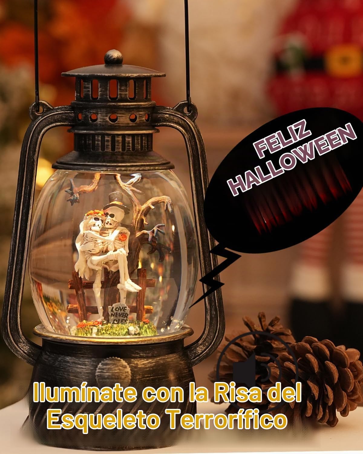 Globo de Nieve de Halloween, Decoraciones de Halloween para Interio...