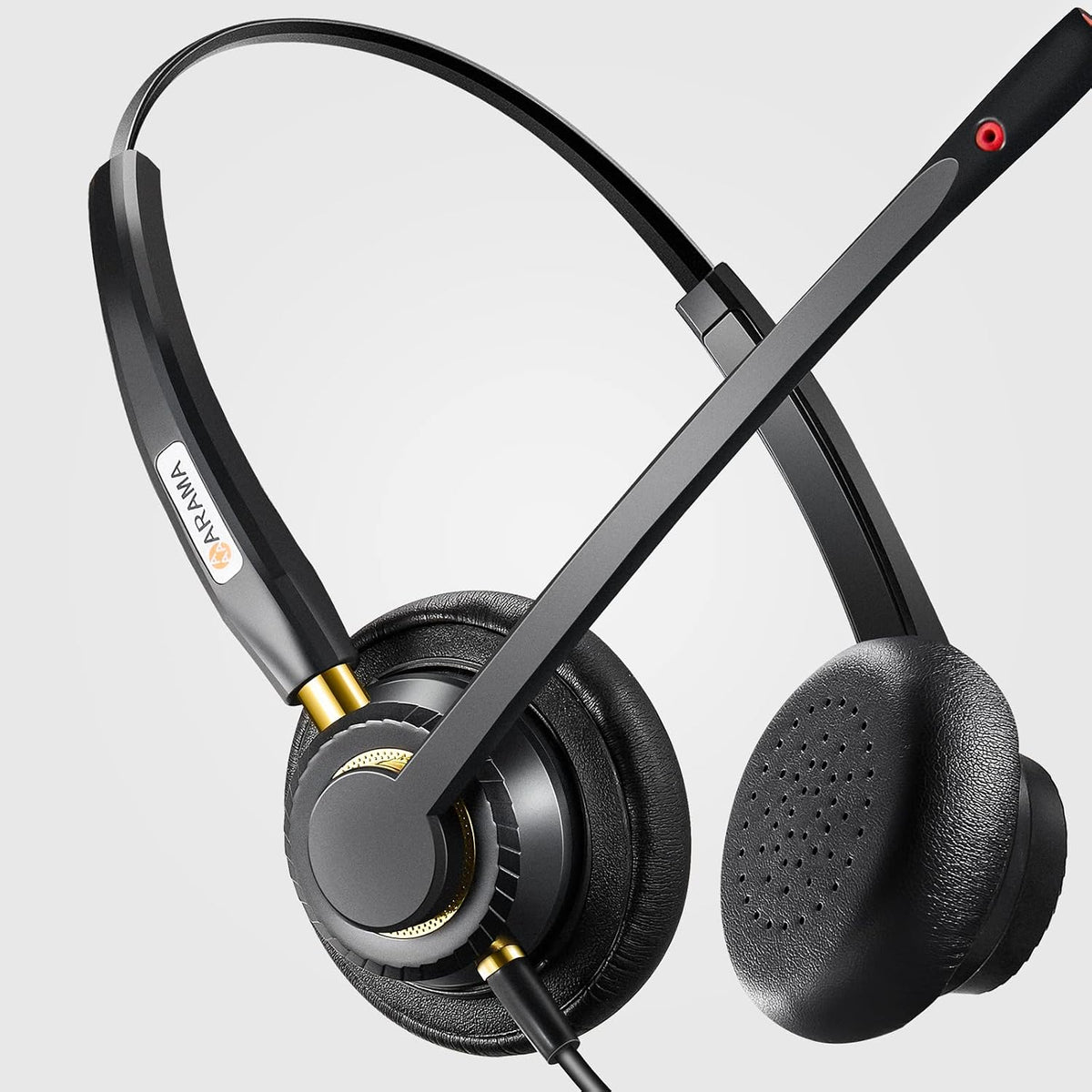 Arama Auriculares USB con micrófono para PC, computadora portátil c...