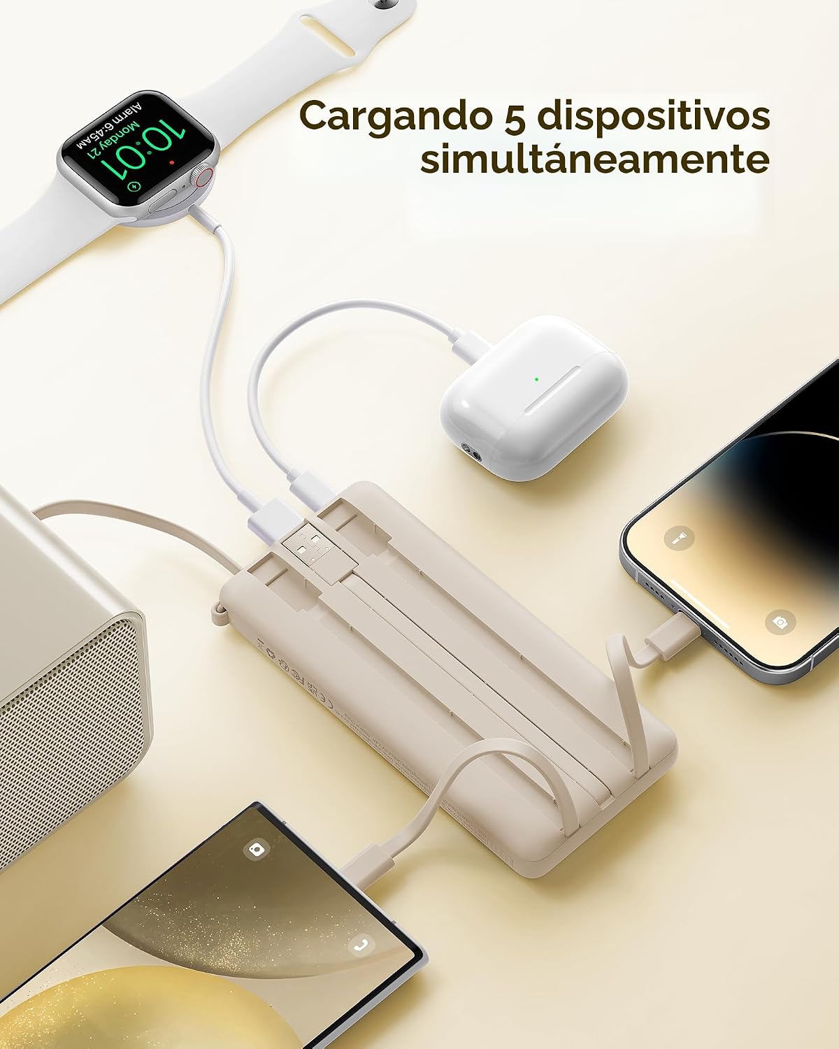 Cargador portátil VRURC, batería de 10000 mAh para viajes esenciale...