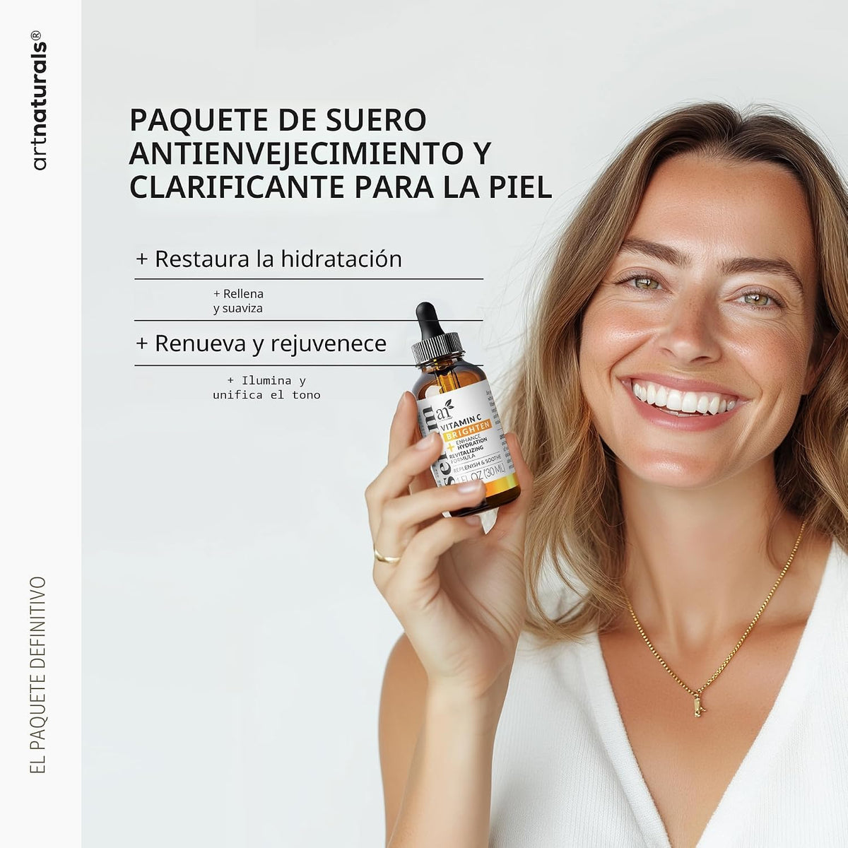 Juego de suero de vitamina C para el cuidado de la piel de 4 piezas...