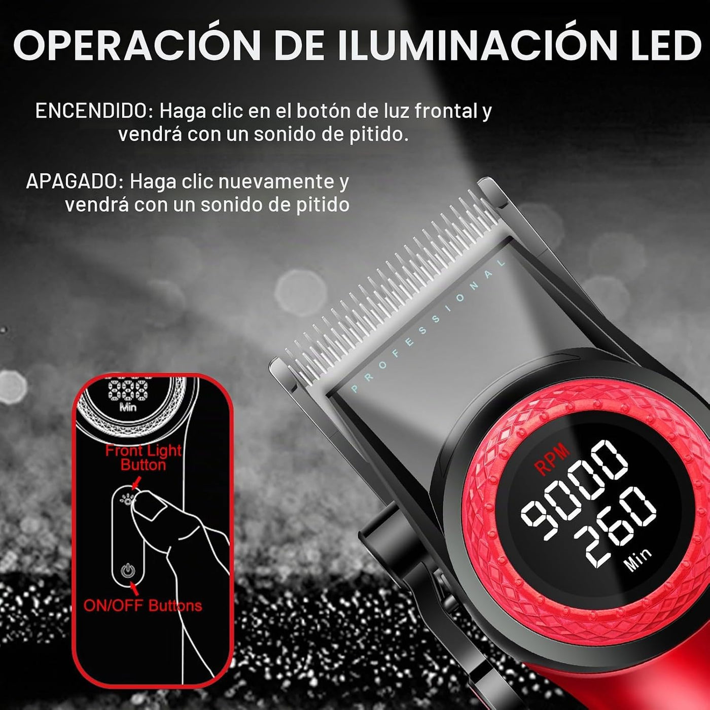 VGR 001 y 977 - Cortapelos profesionales para hombres, cortapelos i...