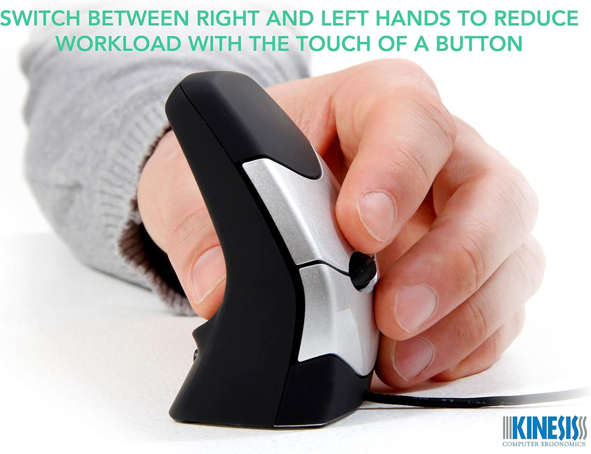 Kinesis Ratón vertical ergonómico DXT2 (cable USB)