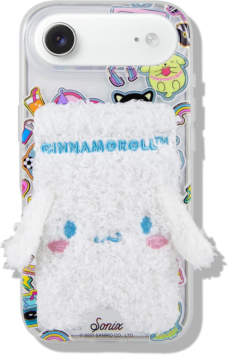Sonix x Sanrio - Cartera magnética de felpa para teléfono, bonito t...